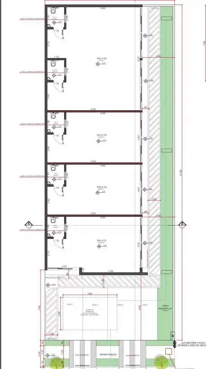 Loja / Salão / Ponto Comercial  para aluguel, 223m² — foto 17 de 17
