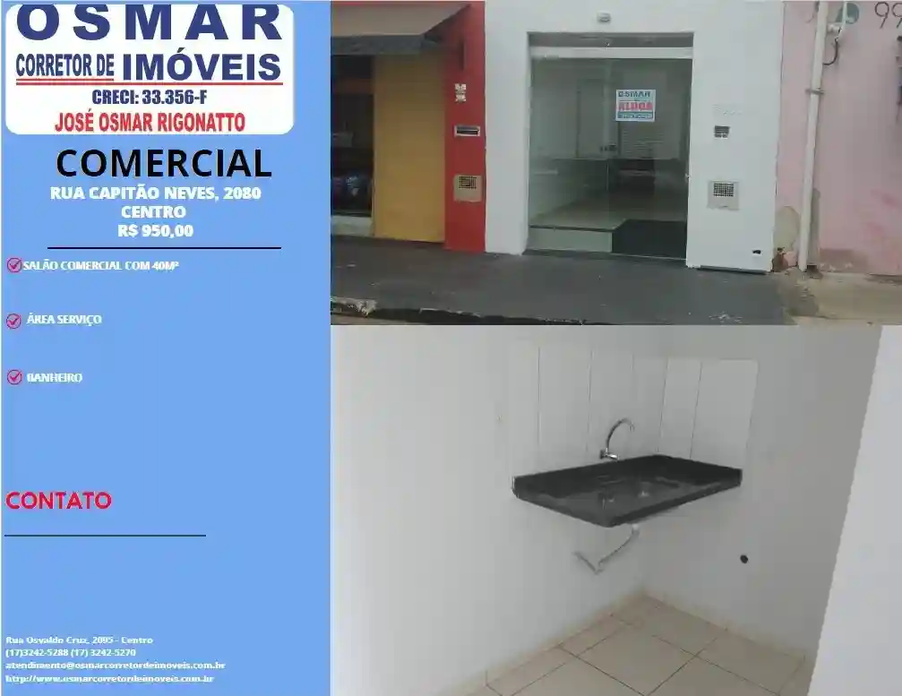 Loja / Salão / Ponto Comercial  para aluguel, 40m² — foto 1 de 6