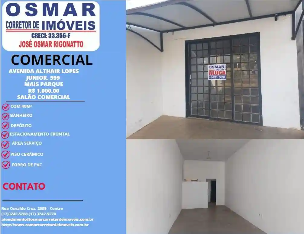 Loja / Salão / Ponto Comercial  para aluguel, 40m² — foto 1 de 5