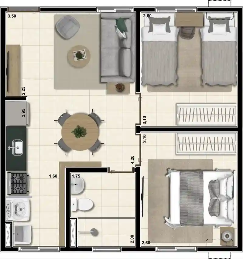 Apartamento com 2 quartos à venda, 43m² — foto 22 de 26