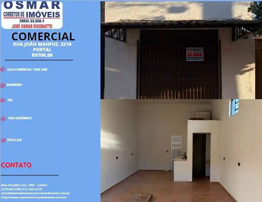 Loja / Salão / Ponto Comercial  para aluguel, 25m² — foto 1 de 6