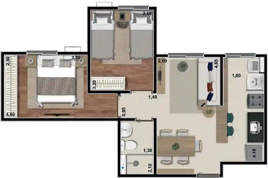 Apartamento com 2 quartos à venda, 48m² — foto 5 de 20