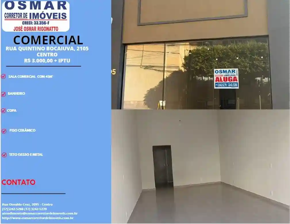 Loja / Salão / Ponto Comercial  para aluguel, 45m² — foto 1 de 7