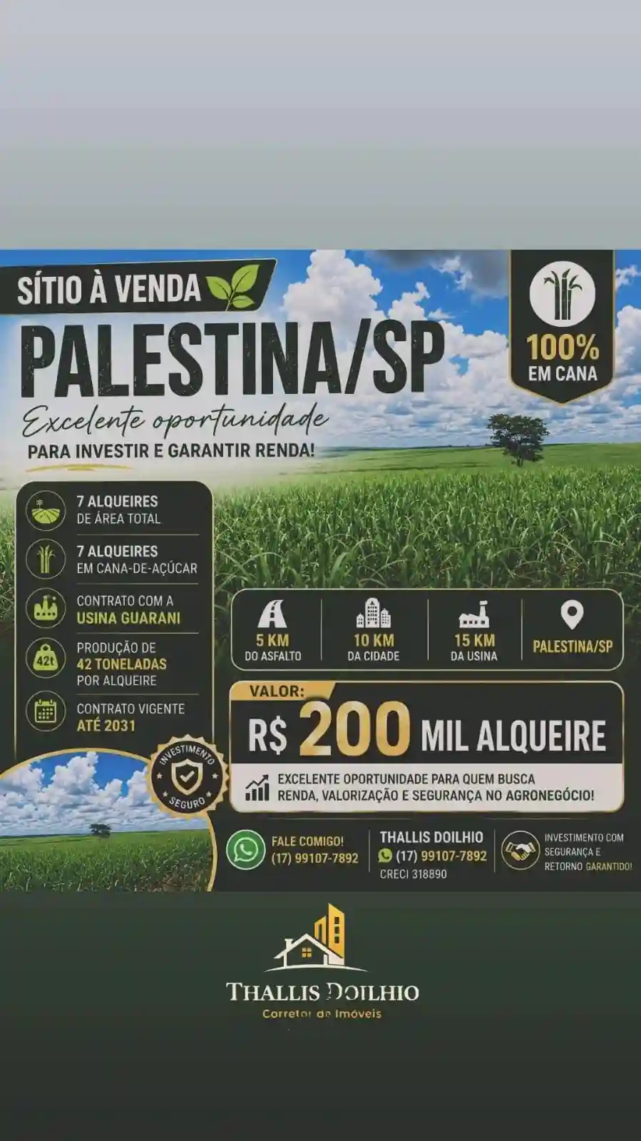 Fazenda / Sítio / Chácara  à venda, 7m² — foto 1 de 1
