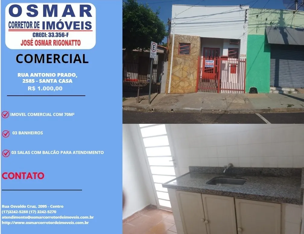 Imóvel Comercial para aluguel, 70m² — foto 1 de 18