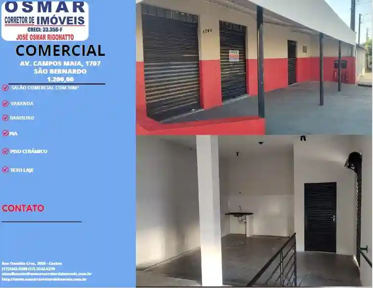 Loja / Salão / Ponto Comercial  para aluguel, 50m² — foto 1 de 8