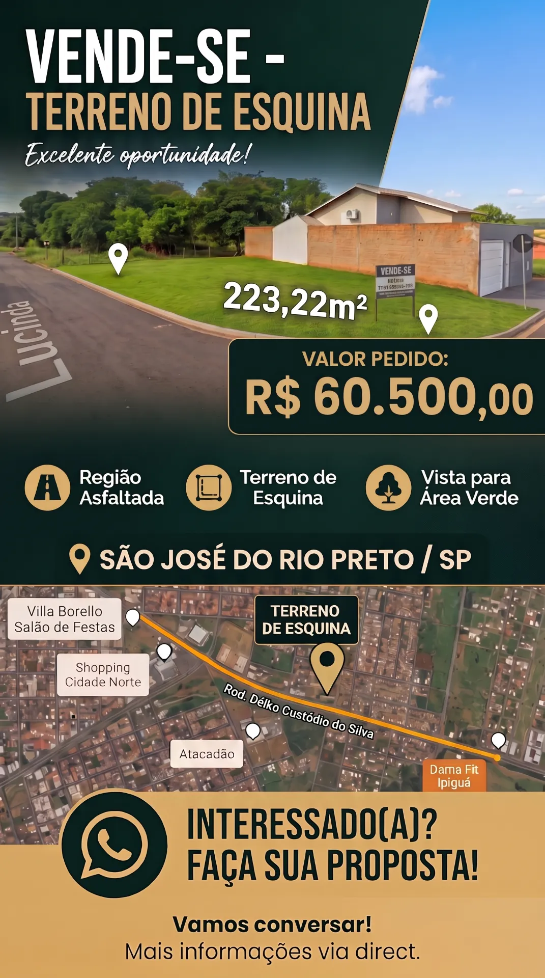 Terreno / Lote / Condomínio à venda, 223m² — foto 12 de 12