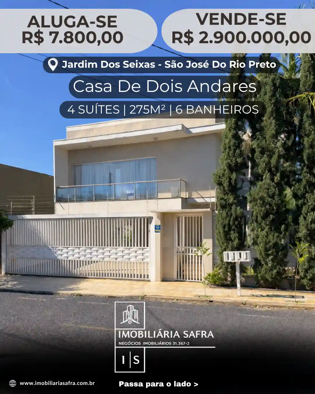 Casa com 4 quartos para aluguel, 275m² — foto 1 de 31