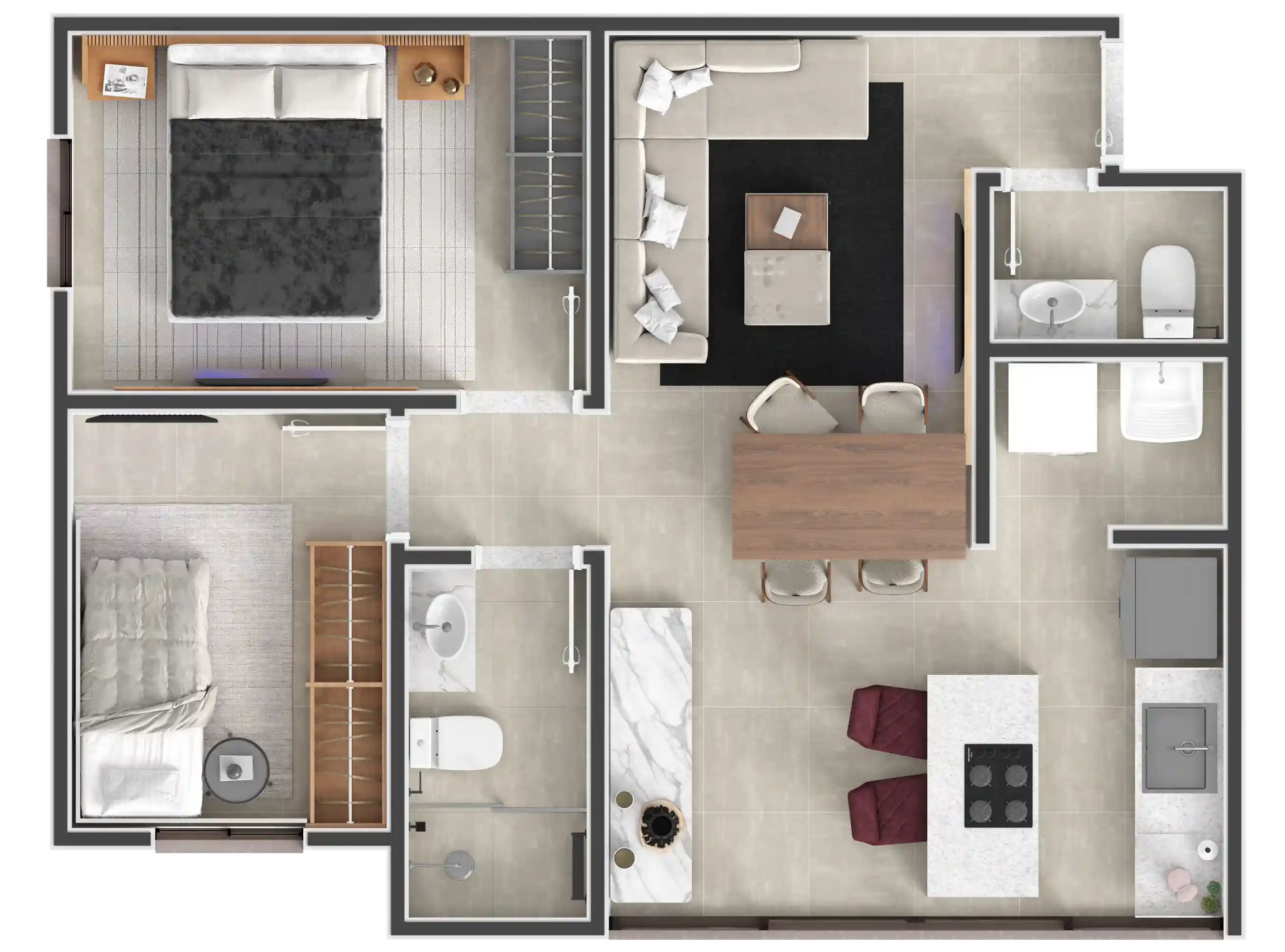 Apartamento com 2 quartos à venda, 48m² — foto 2 de 11