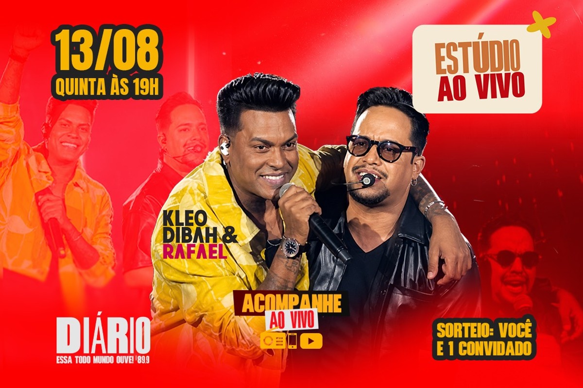 ::. Estúdio ao Vivo Diário Kléo Dibah & Rafael .::.