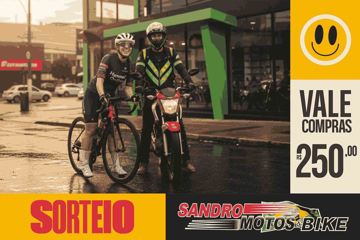 ::. VALE COMPRAS DE R$ 250,00 SANDRO MOTOS E BIKE .::.‎
