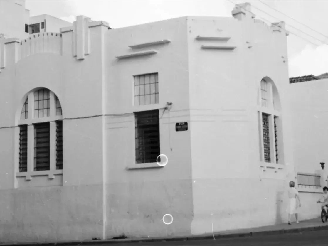 Esquina da rua Rubião Júnior com a rua General Glicério, em 1962 (Fotos: Acervo Nilce Lodi)