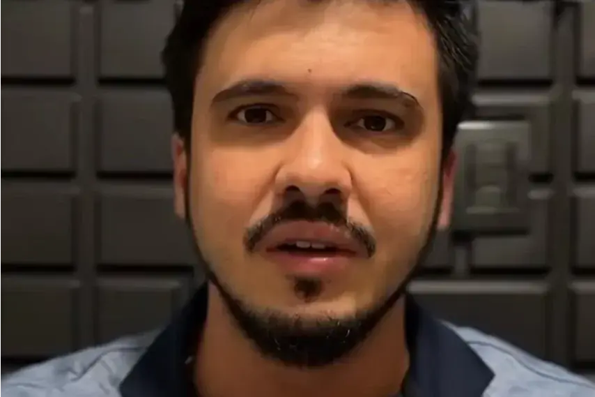 Vereador Alexandre Montenegro, que diz em vídeo que também vai judicializar contrato do projeto Smart Rio Preto (Reprodução/Redes Sociais)