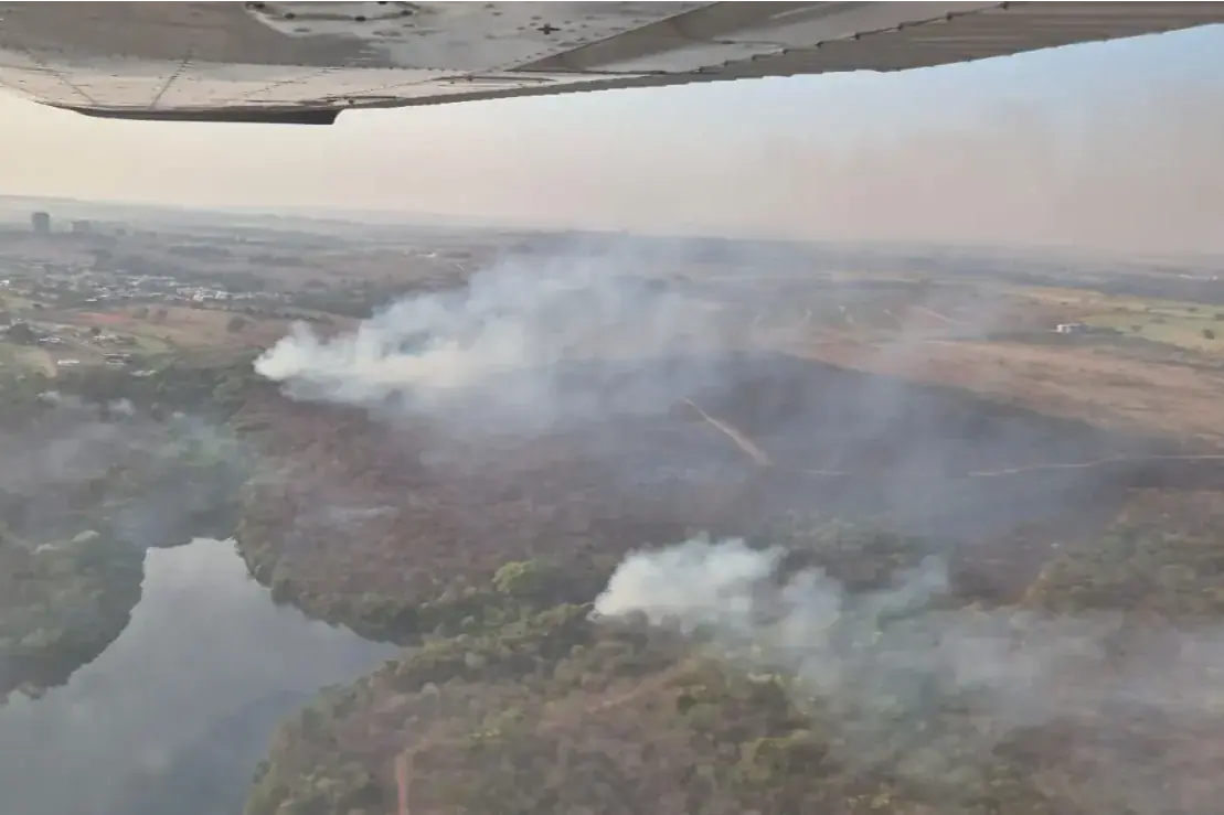 Incêndio começou em área densa (Defesa Civil do estado)