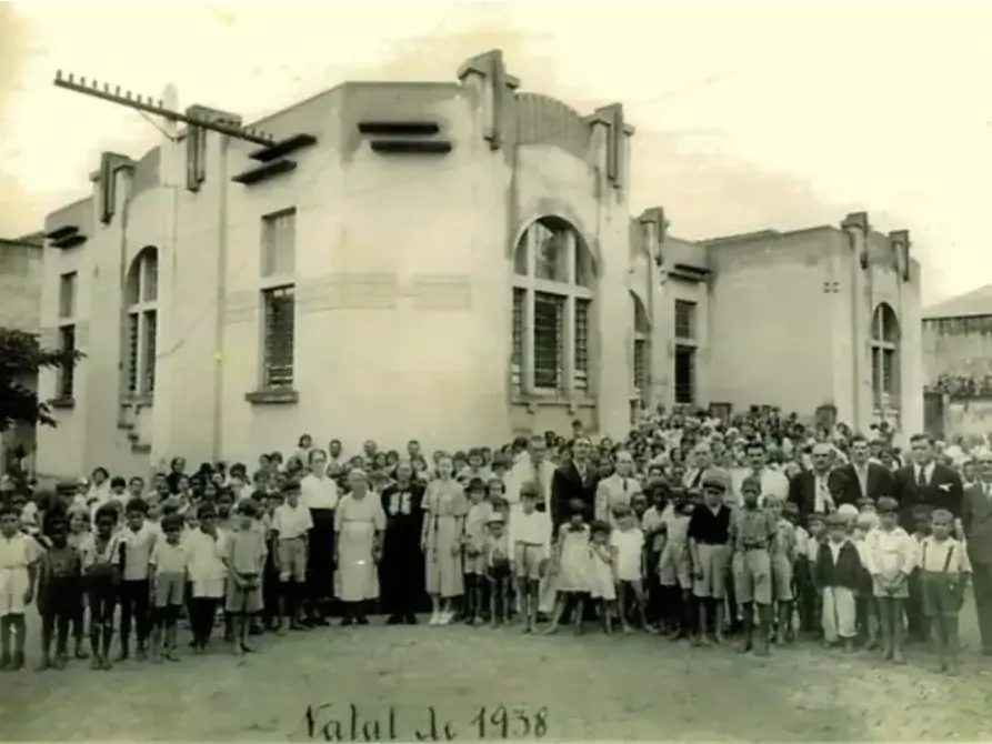 Natal de 1938, na sede da rua Rubião Júnior (Fotos: Acervo Nilce Lodi)