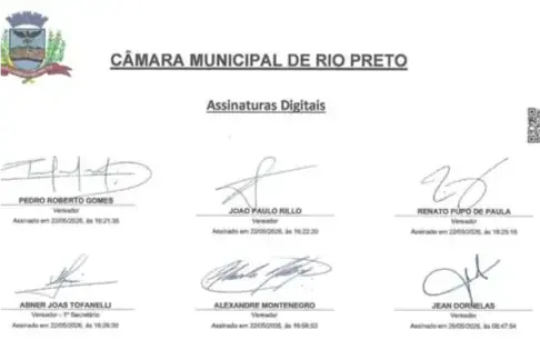 Seis assinaturas para a CPI do Sítio (Reprodução)