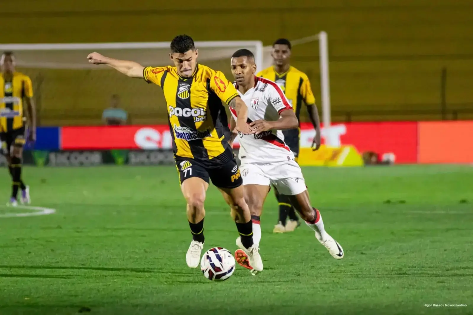 Novorizontino e Atlético-GO, pela 25ª rodada do Brasileirão Série B 2025 (Higor Basso/Novorizontino)