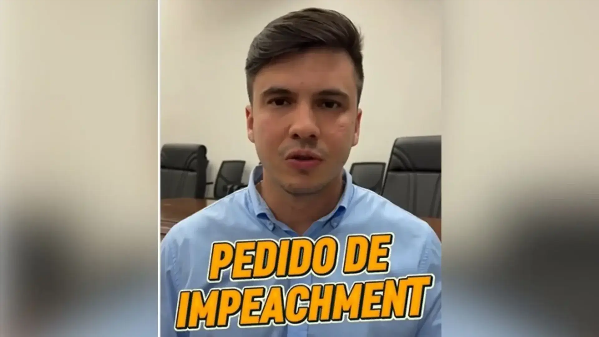Vereador Alexandre Montenegro (PL), em vídeo postado nas redes sociais (Reprodução)