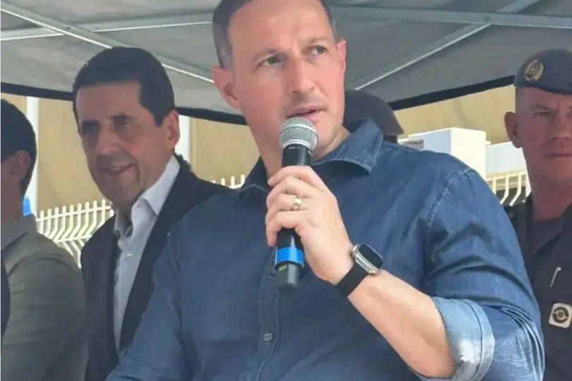 Guilherme Derrite, secretário de Segurança Pública, em Rio Preto (Marco Antonio dos Santos 8/10/2025)