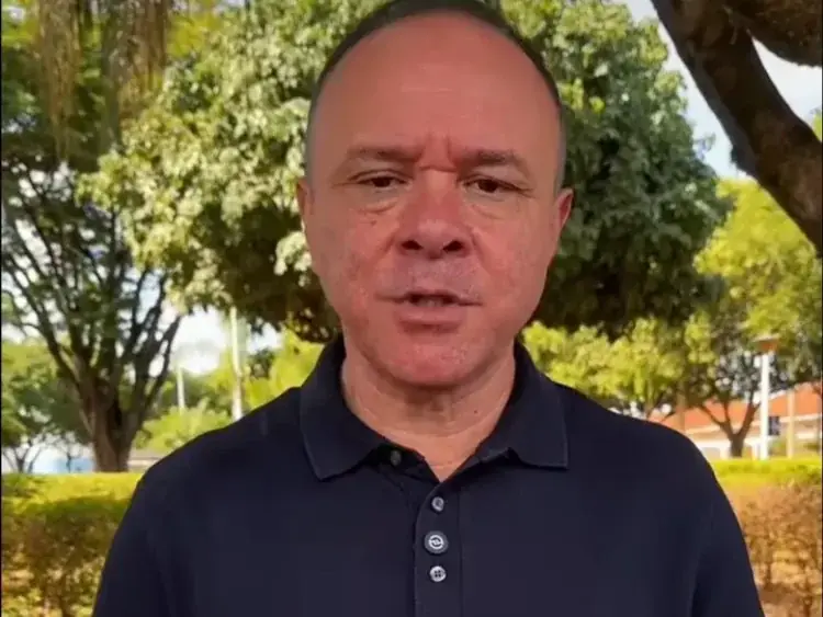 Prefeito de Rio Preto, Coronel Fábio Candido, em vídeo de convocação das manifestações pró-Bolsonaro deste domingo (Reprodução/Vídeo/Redes Sociais)