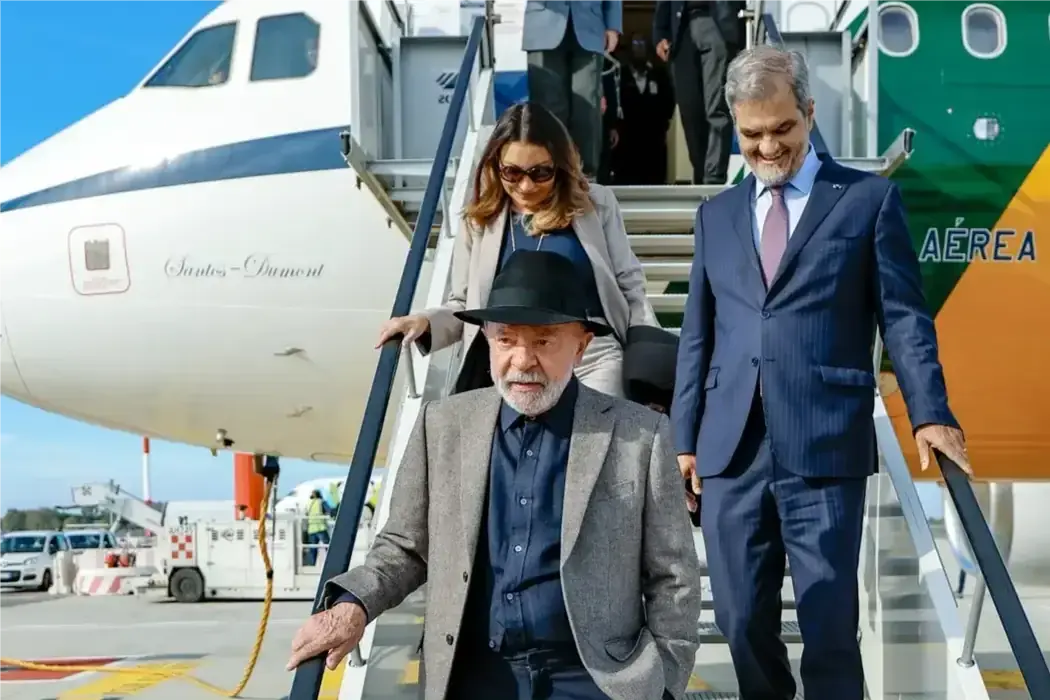 Lula desembarca em Roma para encontro com o papa Leão 14 e reunião da FAO (Ricardo Stuckert/PR)