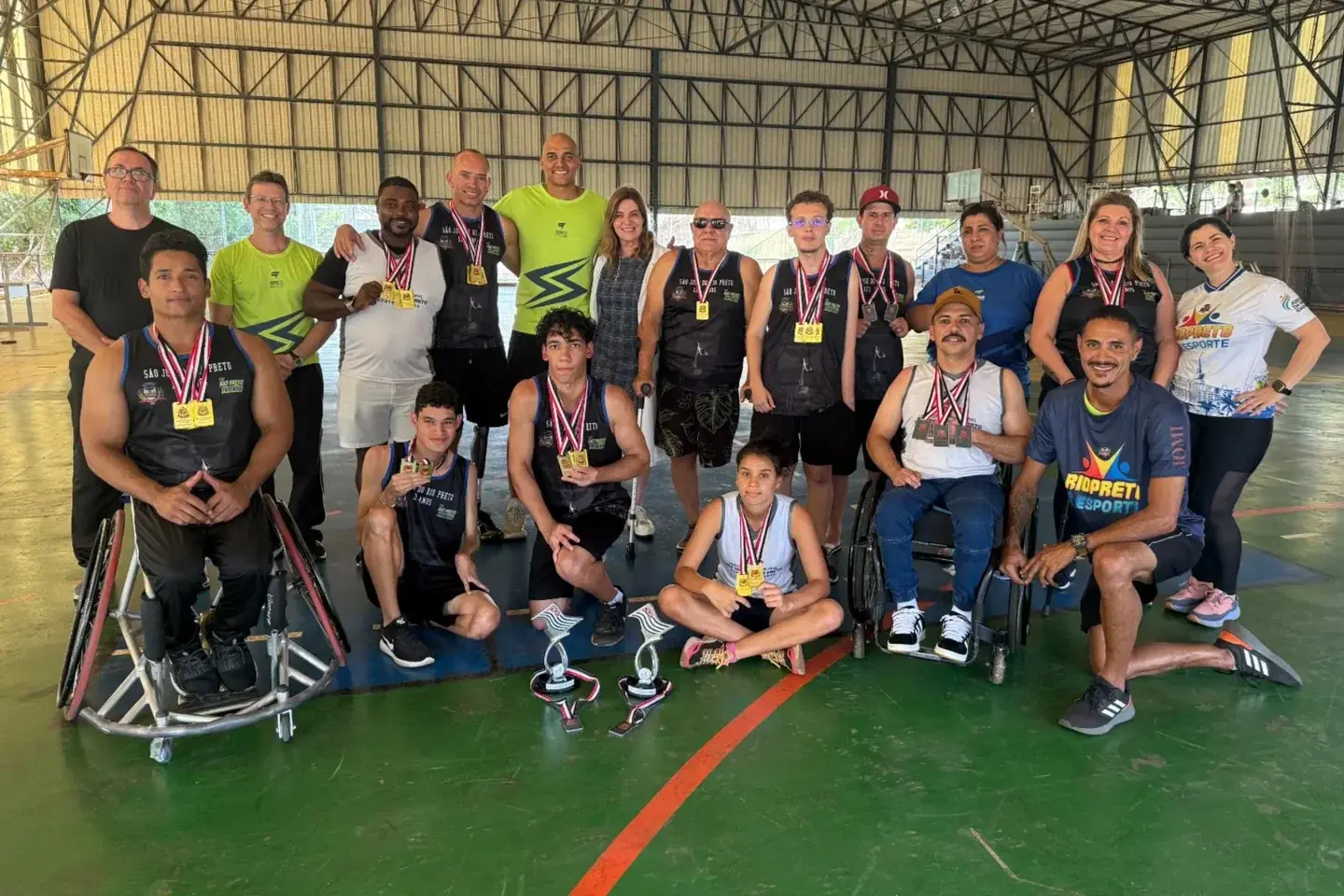 Equipe do Lucy Montoro, de Rio Preto, conquista segundo lugar geral em Jogos Paralímpicos de São Paulo (Divulgação)