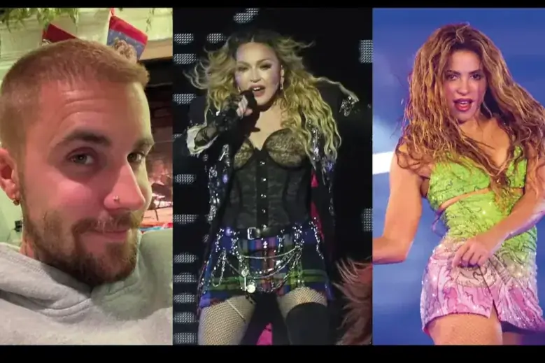 Justin Bieber, Madonna e Shakira são algumas das atrações do show do intervalo durante a final da Copa do Mundo entre Argentina e Espanha (Reprodução)