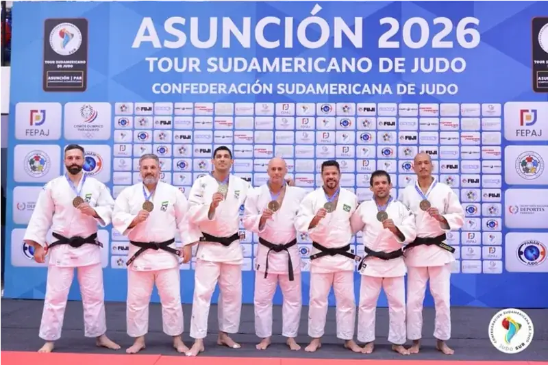 Judocas de Rio Preto conquistam três medalhas no Sul-Americano no Paraguai (Divulgação)