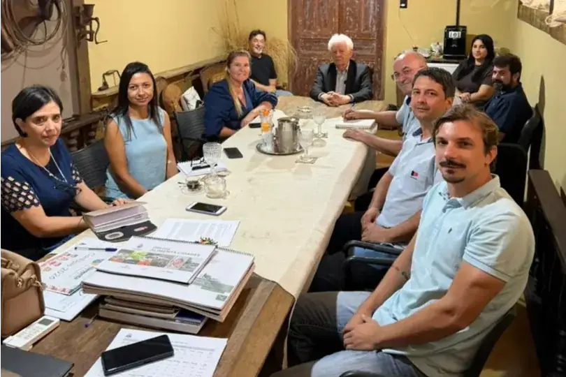 Reunião de integrantes da Secretaria de Agricultura de Rio Preto, Senar, Faesp, defesa agropecuária e Cati em Rio Preto (Divulgação/Prefeitura de Rio Preto)