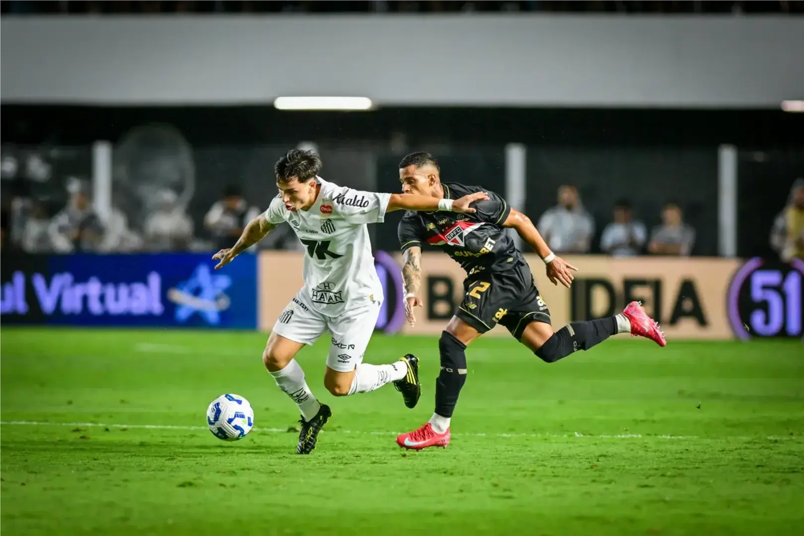 Santos venceu clássico e se distanciou da zona de rebaixamento (Diego Soares/Agência Paulistão)
