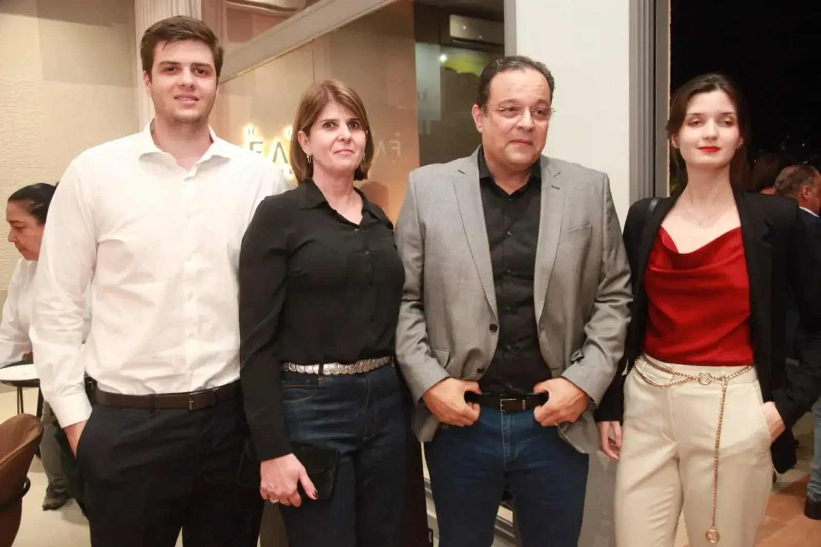 Victor Hugo P. Fabri, Renata Fabri, Hugo Fabri e Luísa Fabri, na apresentação da maquete do Cambuí (Arnaldo Mussi)