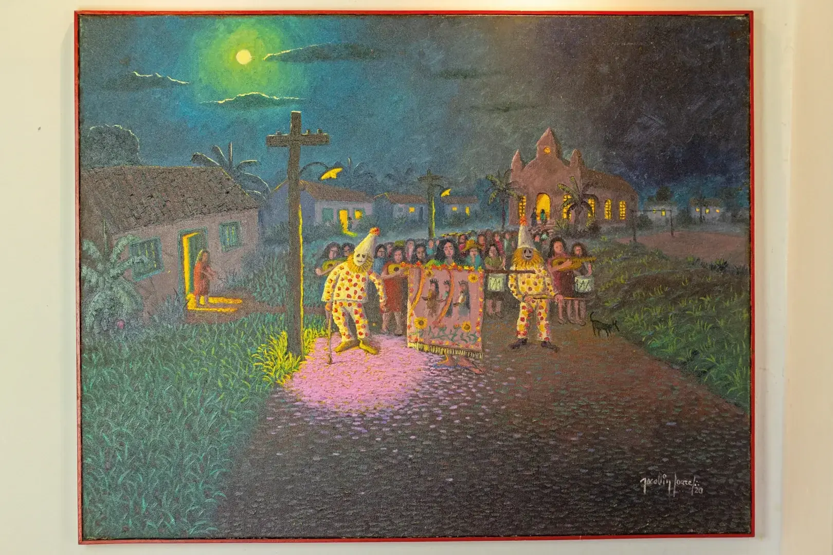 O artista plástico rio-pretense Jocelino Soares participa da roda de conversa e expõe a obra "Festa de Reis" (Divulgação)