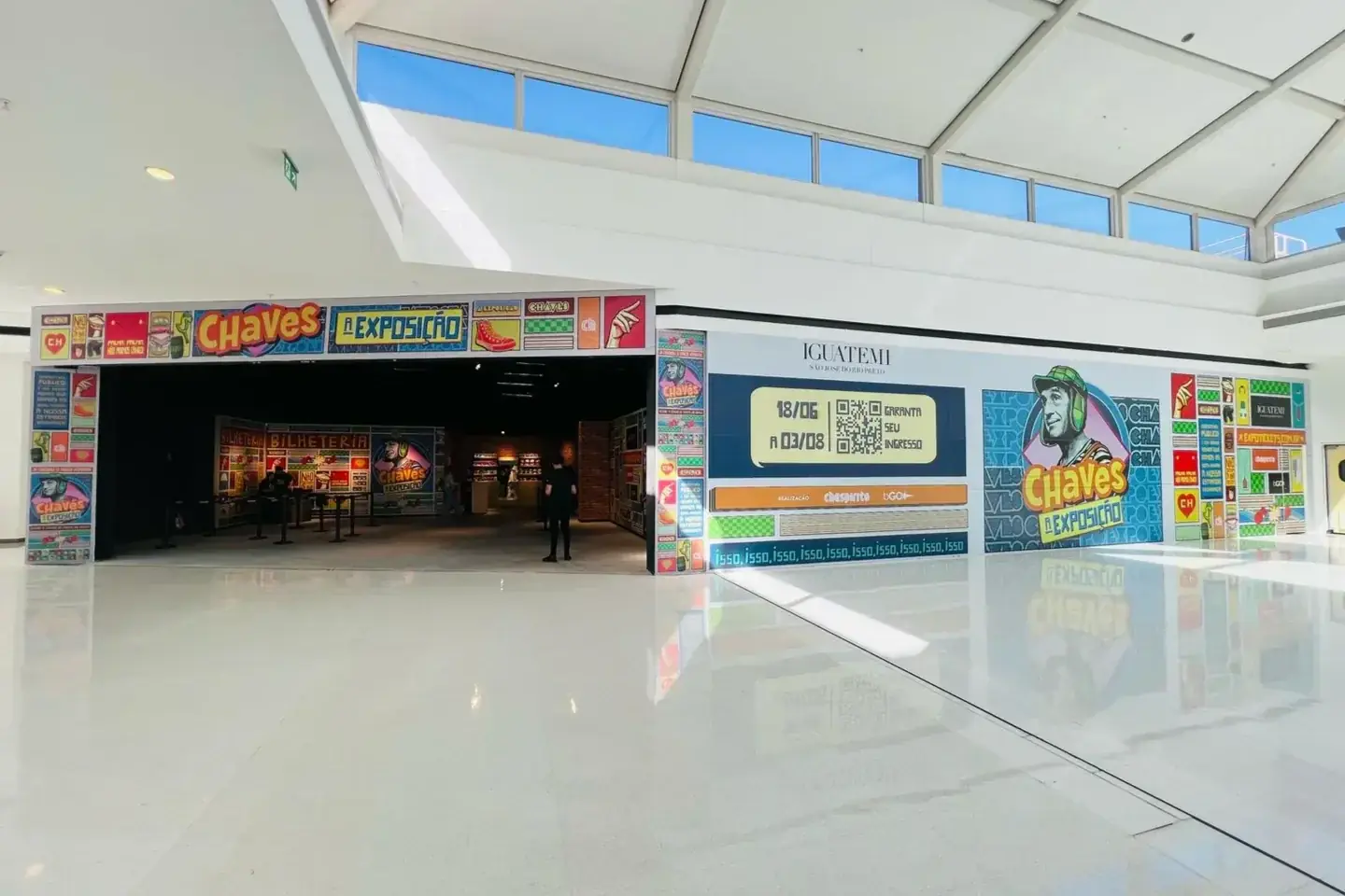Novo espaço para eventos no Iguatemi Rio Preto recebeu a exposição do Chaves (Divulgação/Iguatemi Rio Preto)