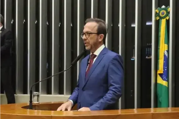 Juiz Evandro Pelarin durante fala em comissão da Câmara dos Deputados (Colaboração/Rafael Nogueira)