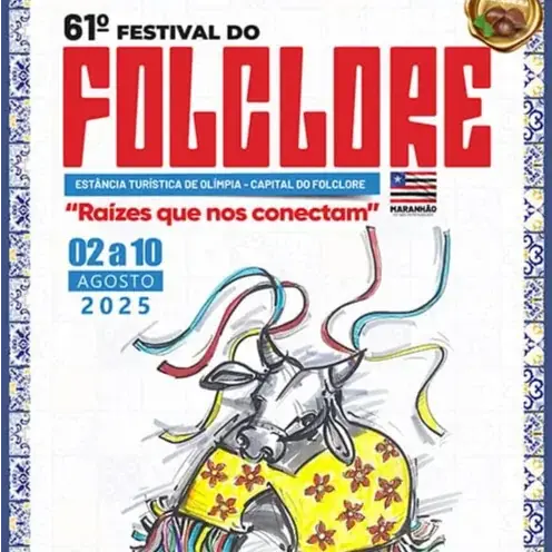 A identidade visual do Festival do Folclore de Olímpia tem a assinatura de João Carlos Oliveira da Rocha, o Rochinha (Divulgação)