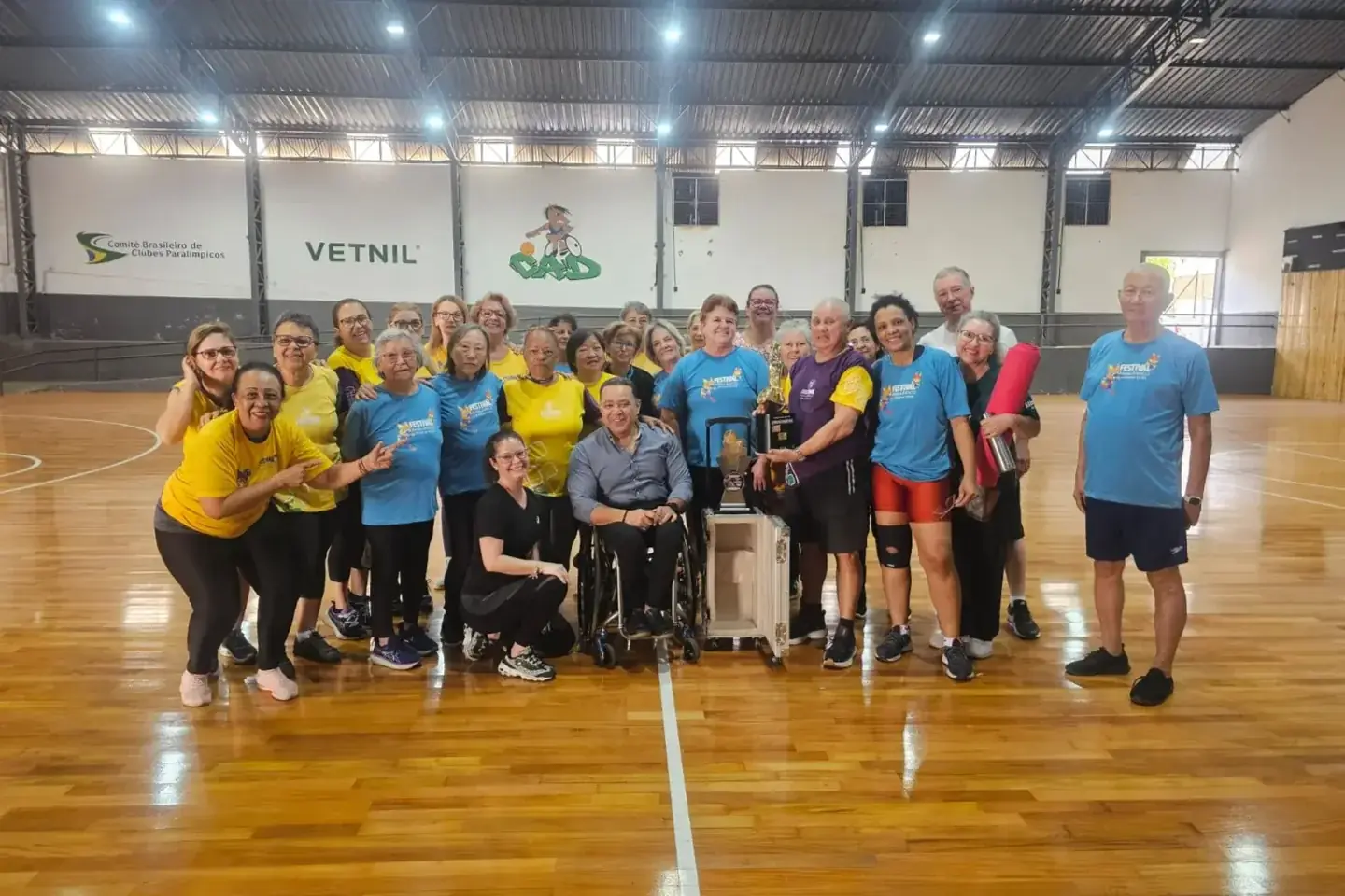 CAD inaugura quadra esportiva em Rio Preto após conquistar tetracampeonato brasileiro (Divulgação)