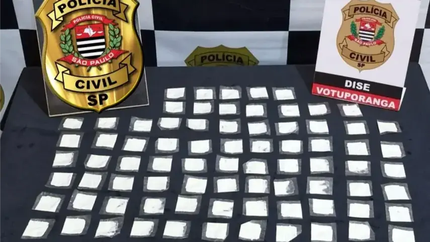 Drogas fracionadas apreendidas pela polícia (Divulgação/Polícia Civil)