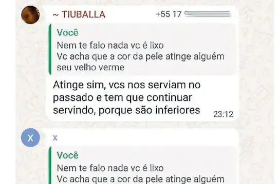 Mensagens de whatsapp (Reprodução)