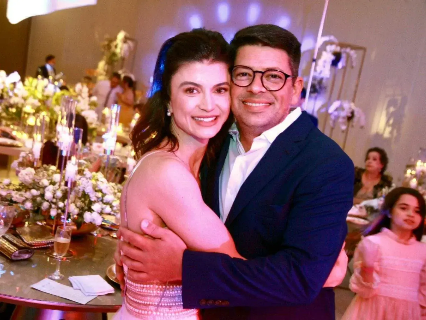 Tetê e Luizinho Dalul em casamento no Villa Conte (Arnaldo Mussi)