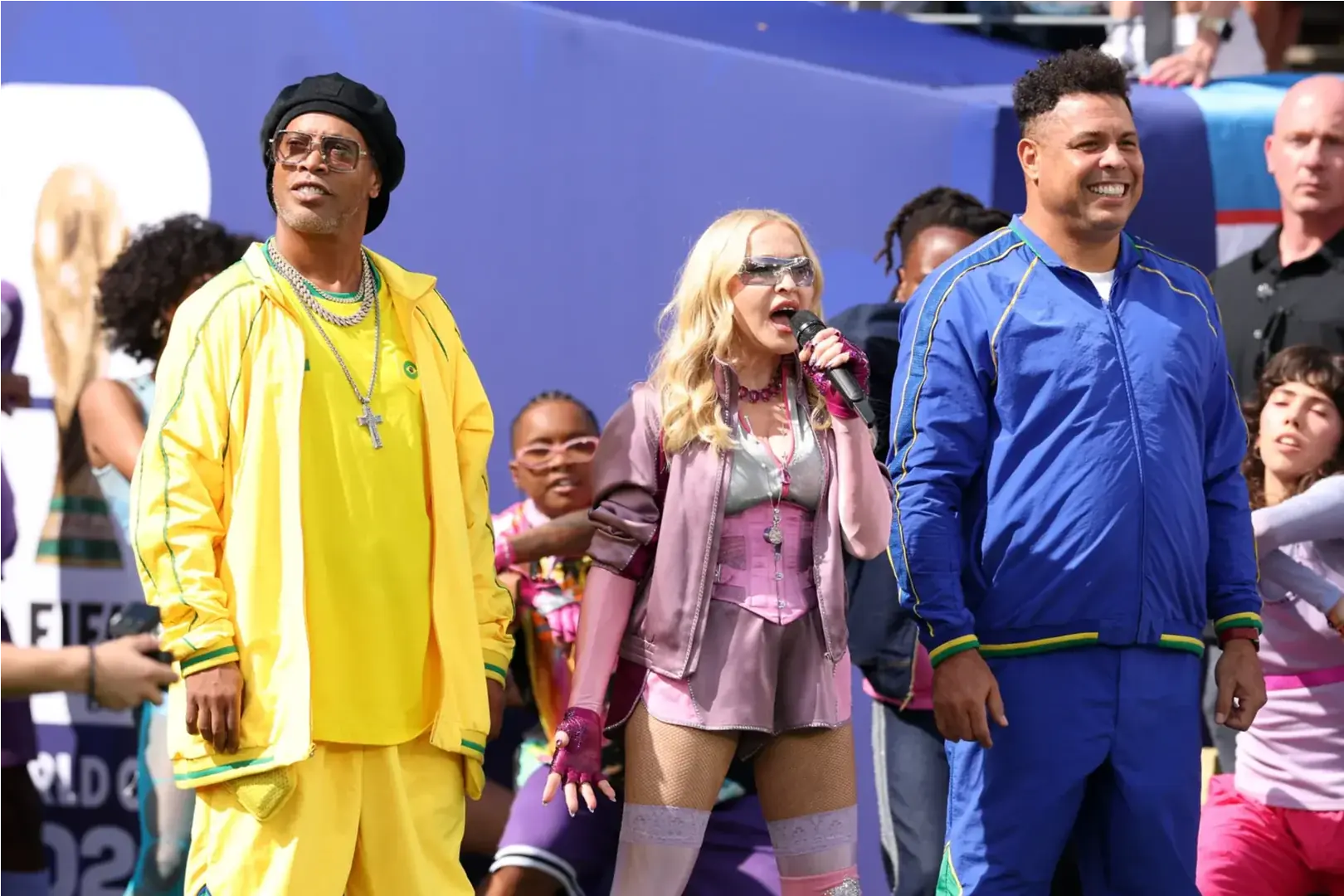 Show do intervalo teve a presença de Shakira, Madonna, Ronaldinho Gaúcho, Ronaldo, BTS, Justin Bieber, entre outros (Divulgação/Fifa)