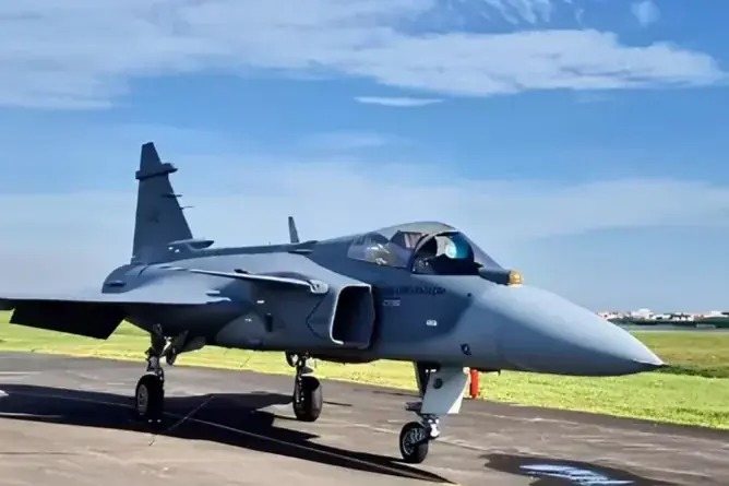 Caça F-39 Gripen (Força Aérea Brasileira / Instagram)