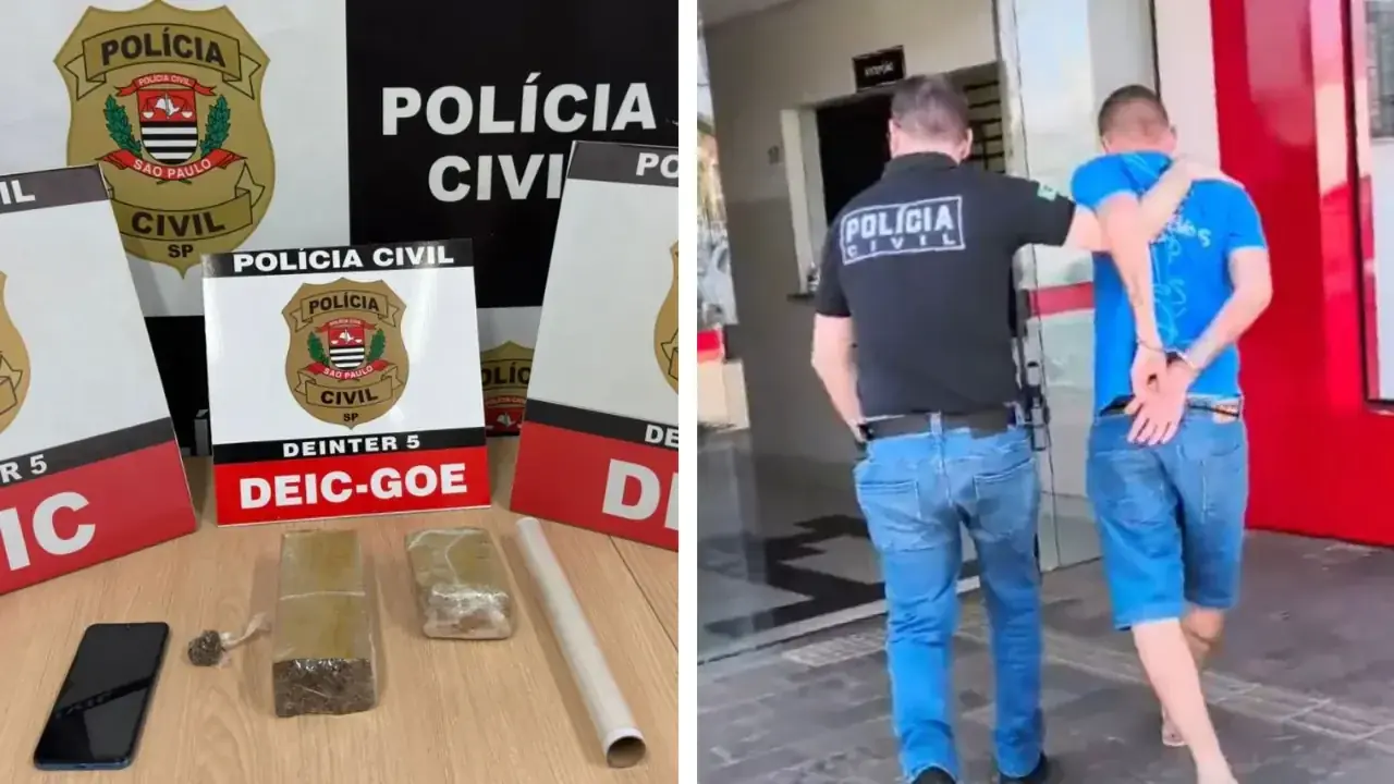 O jovem foi preso em flagrante e encaminhado à Deic de Rio Preto (Deic)