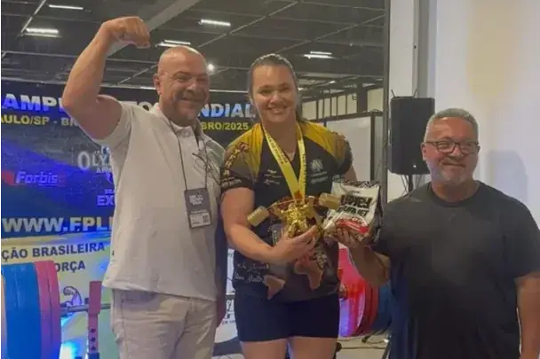 Atleta de Potirendaba é campeã mundial de supino para PCD