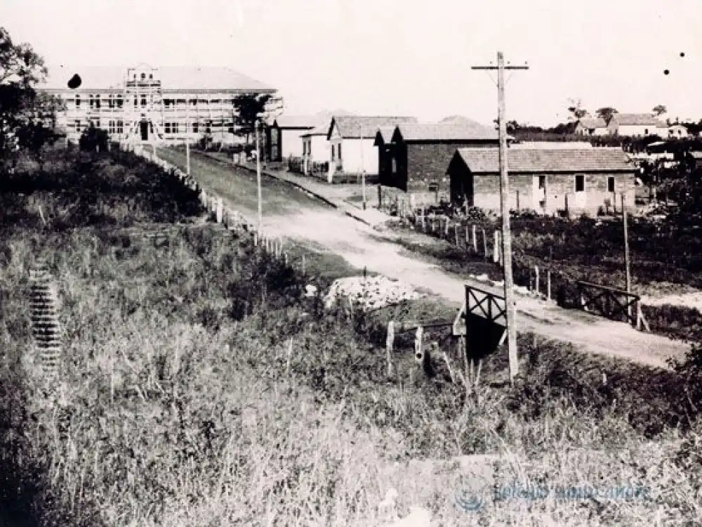 Construção do Colégio Santo André, em 1928 (Construção do Colégio Santo André, em 1928)