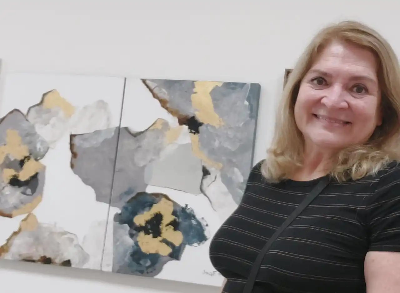 A arte da artista visual Gisele Faganelo compõe exposições nos Estados Unidos, Espanha e Portugal neste mês de dezembro (Arquivo Pessoal)