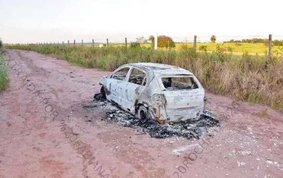 Gol de suspeito foi achado carbonizado na zona rural de Bady após 2 meses (Reprodução/Instituto de Criminalística)