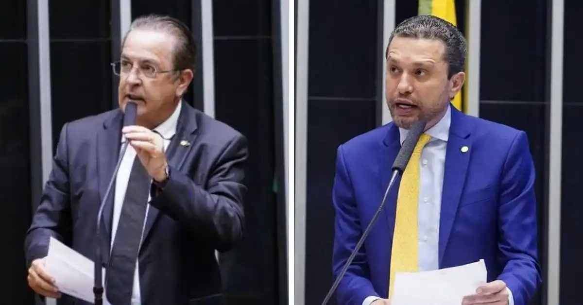 Luiz Carlos Motta (PL), de Rio Preto, e Fausto Pinato (PP), de Fernandópolis (Divulgação/Câmara dos Deputados)