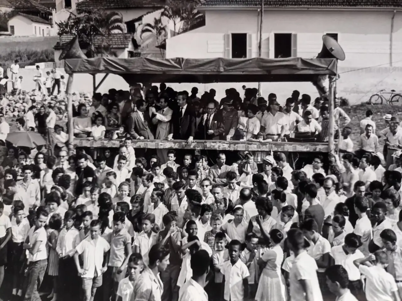 Palanque de autoridades no desfile de 7 de setembro de 1962 (Jaime Colagiovanni)