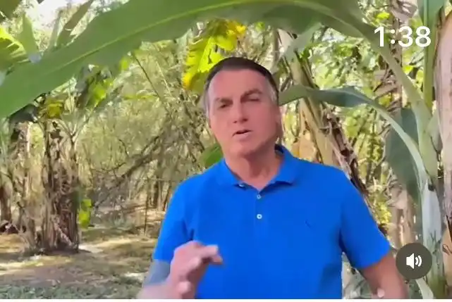 Jair Bolsonaro: ex-presidente gravou vídeo convocando aliados para a Paulista (Reprodução/Redes Sociais)