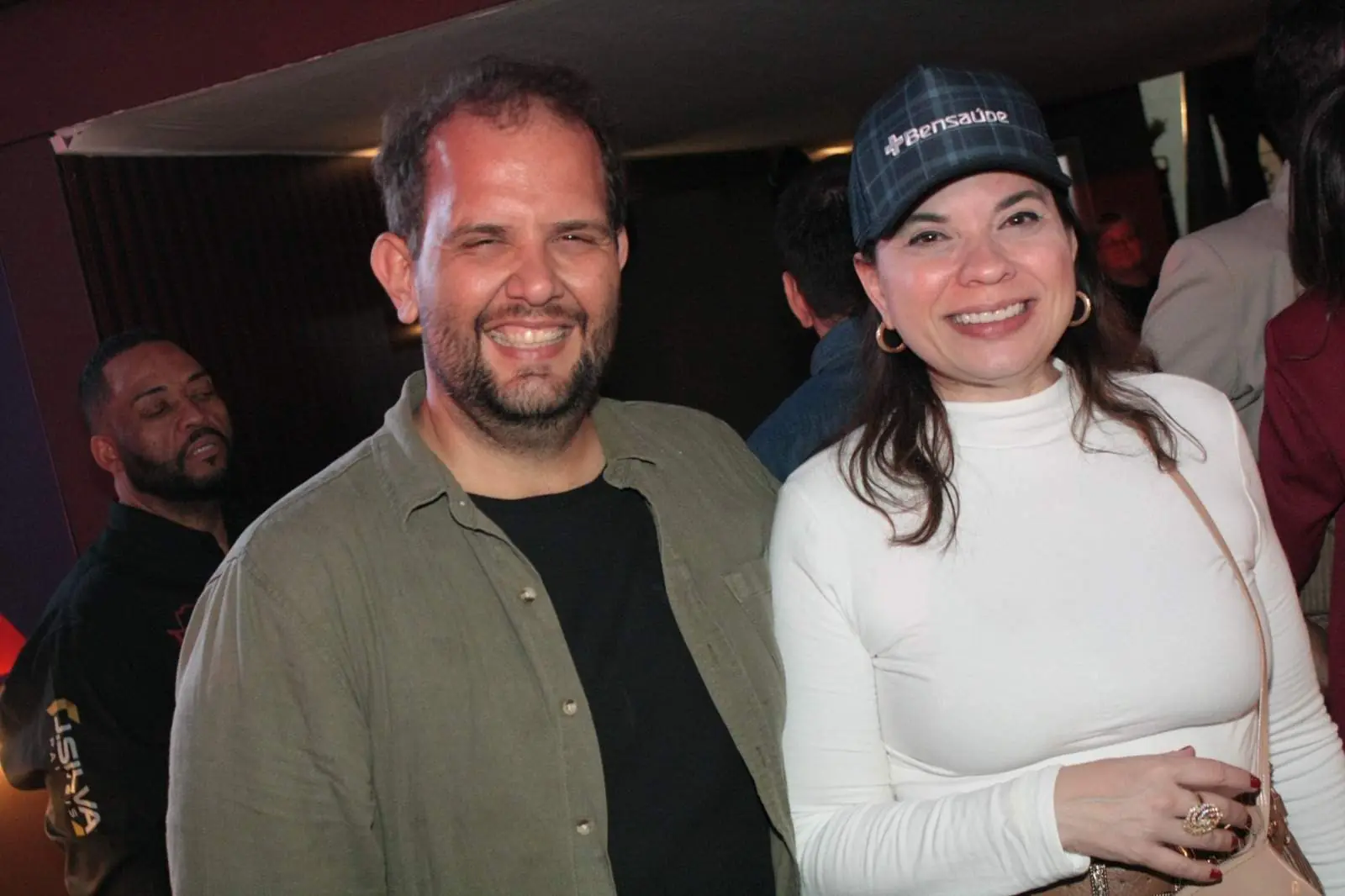 Guilherme Baffi levou a mulher, Marcela Castelini, para curtir o Rodeio (Arnaldo Mussi)